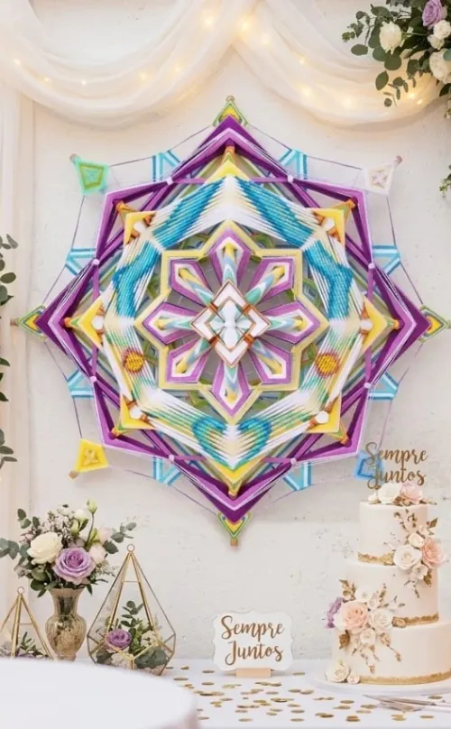 Arte de Mandalar - Mandalas Tecidas para Casamentos