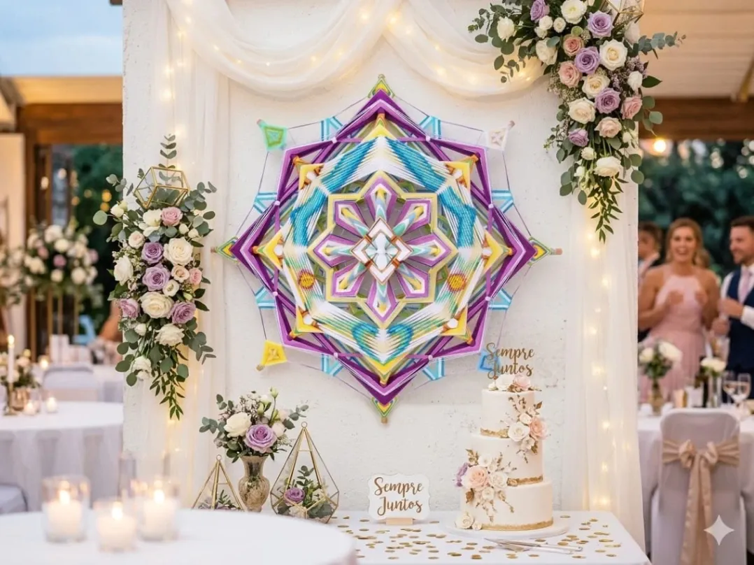 Arte de Mandalar - Mandalas Tecidas para Casamentos